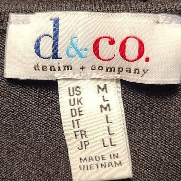 NWOT Denim & Co. Heavenly Jersey Round Neck 3/4 Sleeve Tunic Sz M - Picture 8 of 12